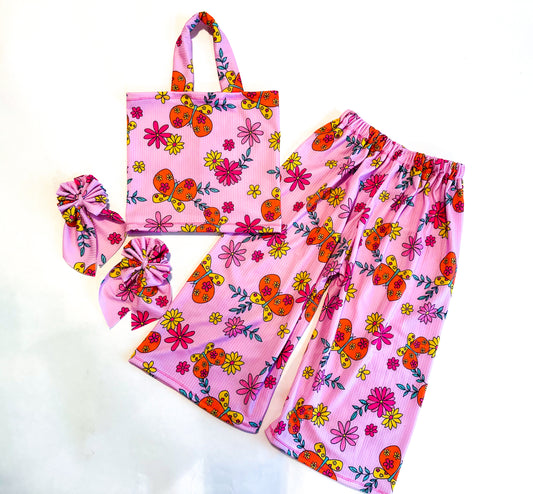 RTS 4T Pink BFLY Htube + Flow Pants + Sailors