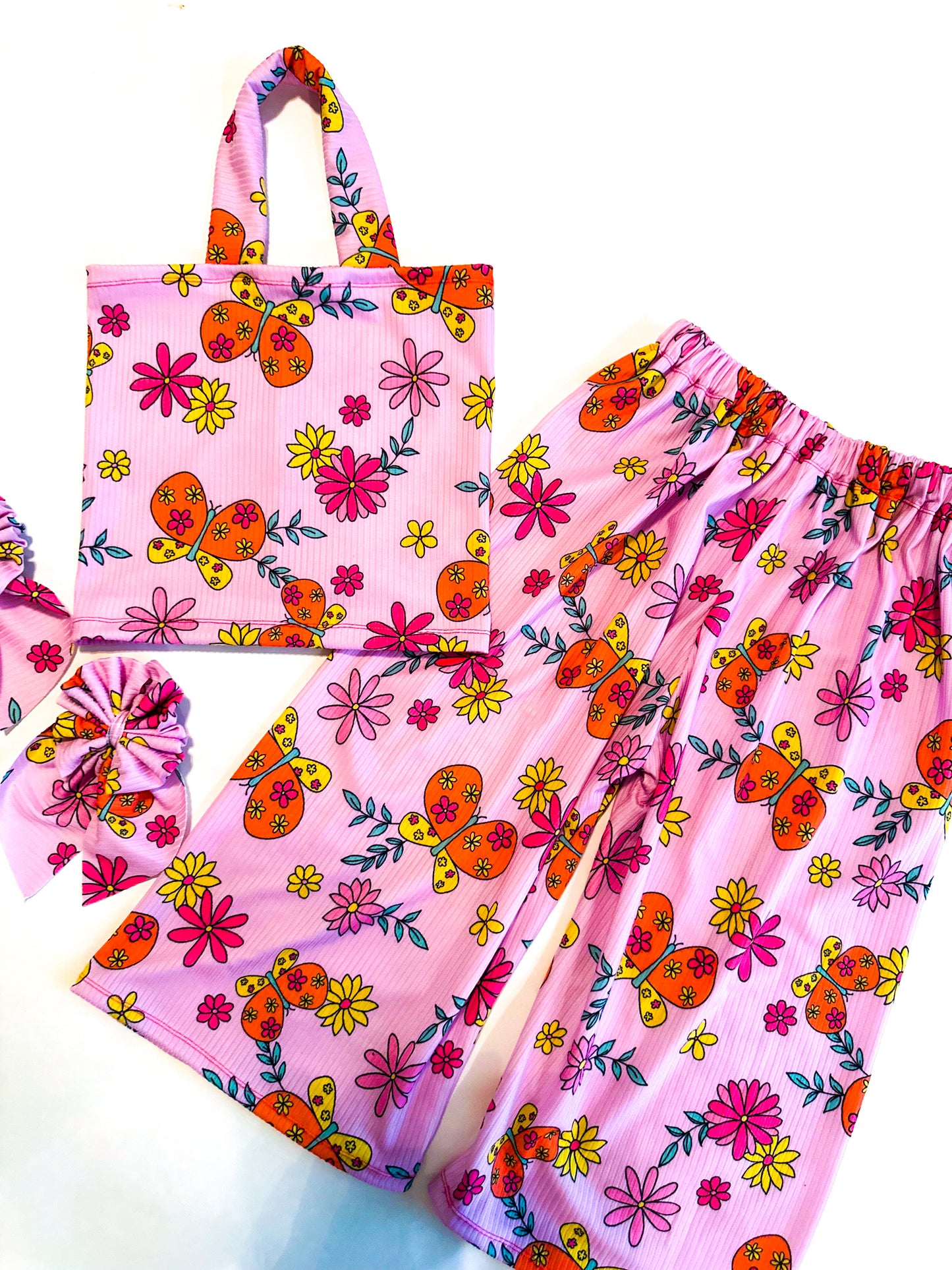 RTS 4T Pink BFLY Htube + Flow Pants + Sailors